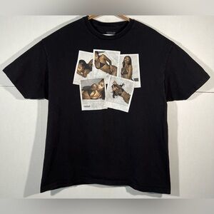 Popular Demand Instant Evening Models Graphic Tee Black T-Shirt Men’s Size XL